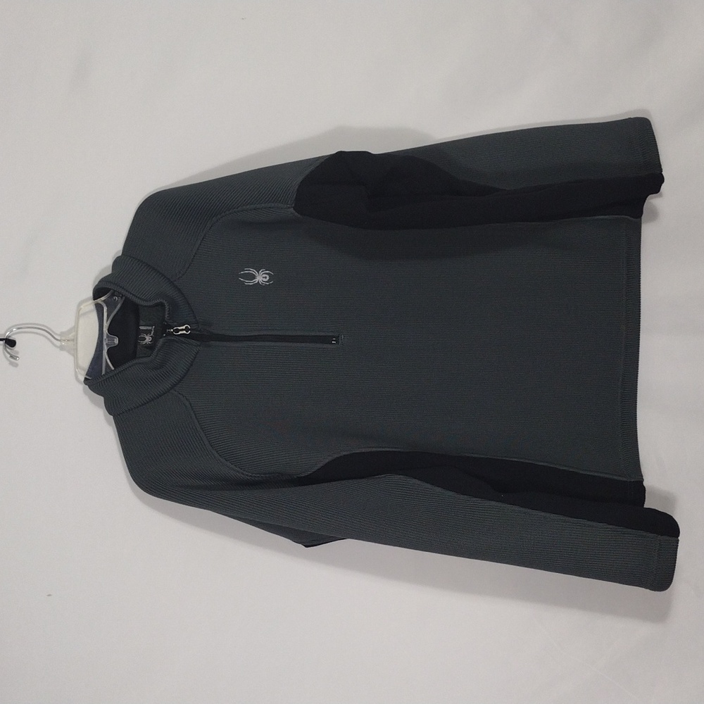 Spyder Gray and Black Quarter-Zip Pullover Mens Size XXL